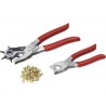 Set clești pentru perforat & capsat, incl. 100 capse