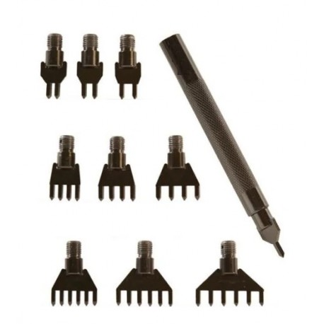 Set perforare pielarie si marochinarie pentru cusaturi in pielarie