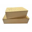 Set 2 blocuri de lemn de tei pentru cioplit 100x50mm