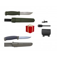 Cutit Garberg Green INOX, cu teaca de polimer + CADOU kit supravietuire si cutit Companion MG(S)