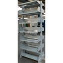Raft metalic de bibliotecă, 900x300x2200