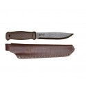 Cutit Morakniv Garberg GRAND din inox , cu teaca de piele pentru outdoor, vanatoare, bushcraft