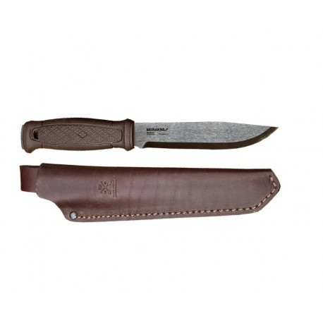 Cutit Morakniv Garberg GRAND din inox , cu teaca de piele pentru outdoor, vanatoare, bushcraft