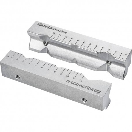 116AP Set falci de schimb din aluminiu cu marcaj CM pentru menghine Heuer