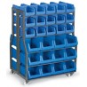 MAT.30 Stand mobil 54 cutii organizare / depozitare piese