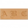 8142-00 Set stante embosare piele ALFABET litere mari de 19mm.