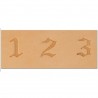 8142-10 Set stante embosare piele CIFRE de 19mm.