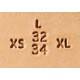 8166-00 Set stante embosare piele litere si cifre masurii.