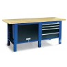 2000-14 Banc de lucru 2000 mm cu blat din lemn 30 mm