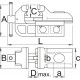 721Q/6 Menghina de banc cu sistem mobil rapid Unior 125 mm