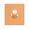 Buton nichelat pentru pielarie. Tandy Leather