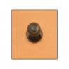 Buton negru pentru pielarie. Tandy Leather