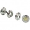 1267-00 Set 10 bucati capse pielarie, model stea